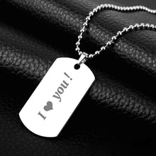 Load image into Gallery viewer, Personalized Stainless Steel Photo Necklace Anniversary Gifts