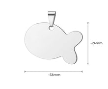 Load image into Gallery viewer, Custom Pet Necklace Stainless Steel Pet Photo Jewelry for Pet Memorial Cat Gift