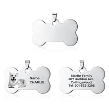 Load image into Gallery viewer, Custom Pet Necklace Stainless Steel Pet Photo Jewelry for Pet Memorial Dog Gift