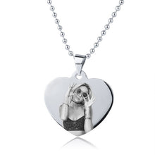 Load image into Gallery viewer, Personalized Stainless Steel Photo Necklace Anniversary Gifts