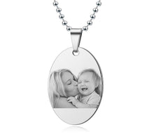 Load image into Gallery viewer, Personalized Stainless Steel Photo Necklace Gifts for Mom